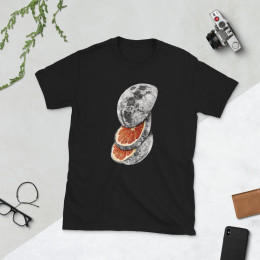 Moon Slice Orange Short-Sleeve Unisex T-Shirt