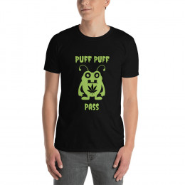 Puff Puff Pass Alien Short-Sleeve Unisex T-Shirt