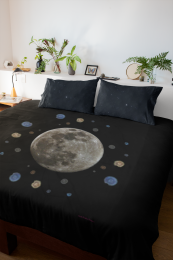Full Moon & Luminaries Throw Blanket