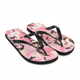 Loohoo's Shoes Pink Camo Flip-Flops