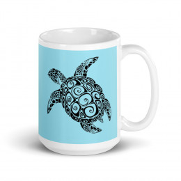 Sea Turtle White glossy mug