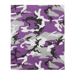 Purple Camo Throw Blanket